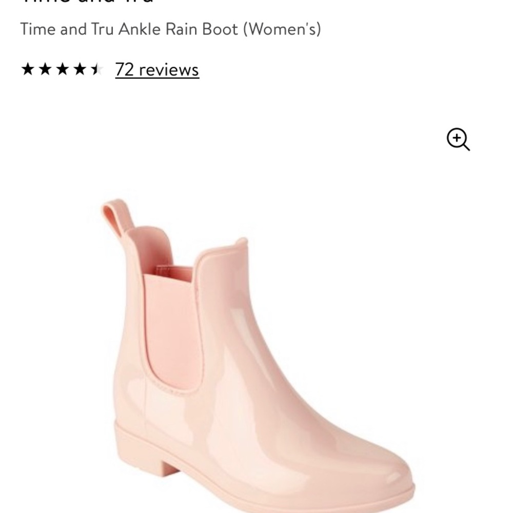 Time and Tru pink rain boots